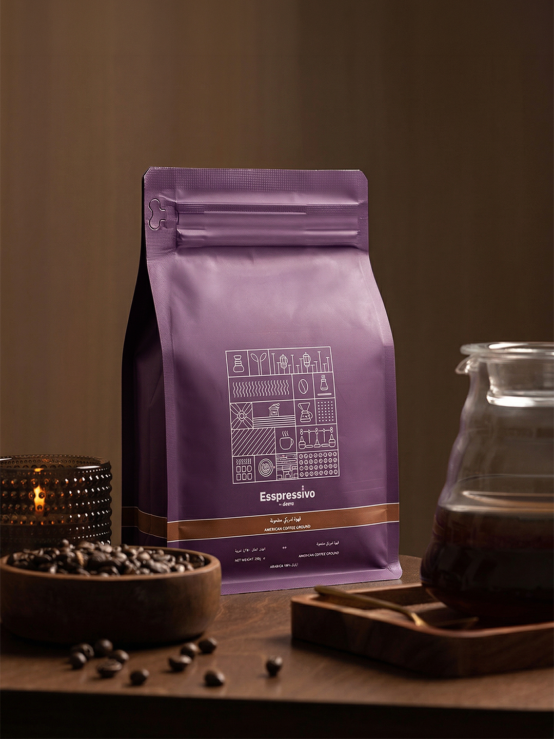 قهوه أمريكي مطحونة